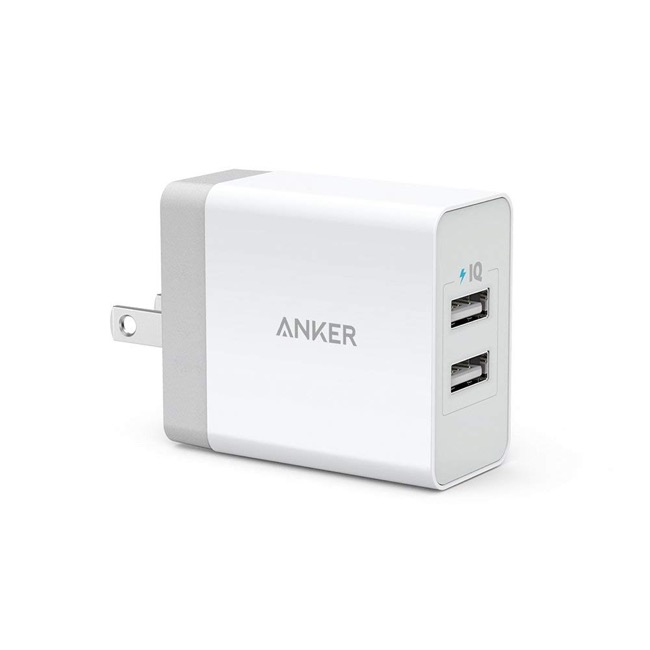 A2021123_Anker 24W 2ポート USB急速充電器_ホワイト