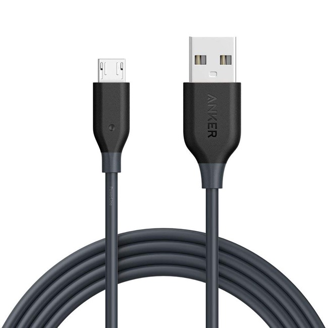 A8133011_Anker PowerLine Micro USB ケーブル (1.8m)_グレー
