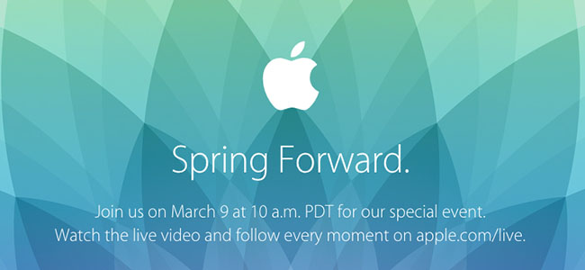 Appleが3月9日にメディア向けスペシャルイベントを開催、「Apple Watch」を発表か