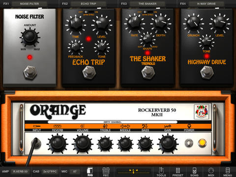 AmpliTube Orange for iPad
