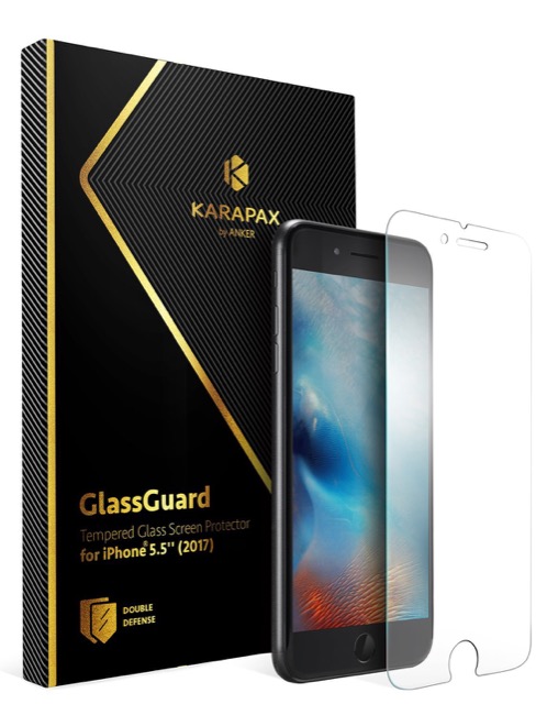 Anker KARAPAX GlassGuard iPhone 8 Plus &7 Plus 用