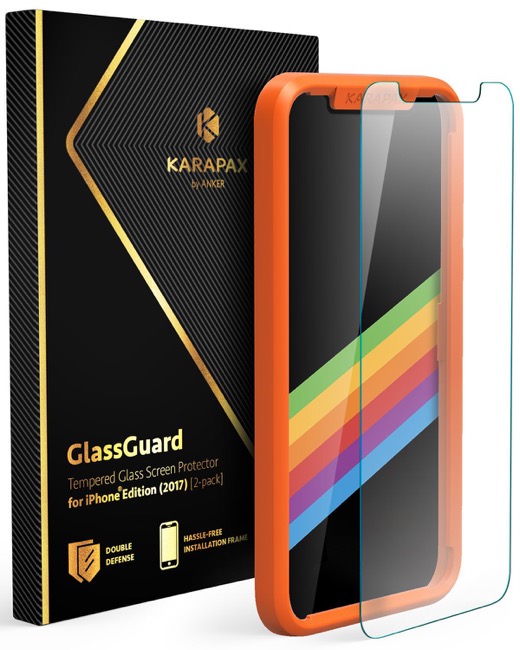Anker KARAPAX GlassGuard iPhone X 用