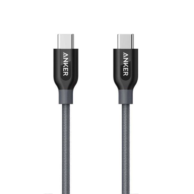 Anker PowerLine+ USB-C & USB-C 2.0 ケーブル_0.9m_gray