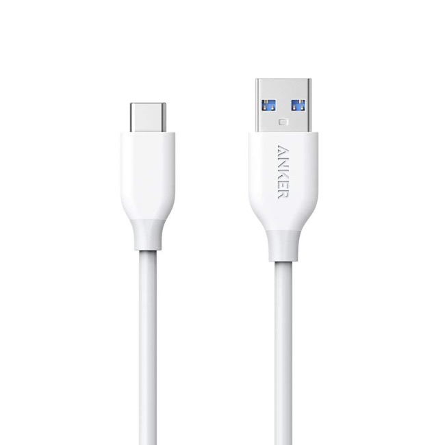 Anker PowerLine USB-C ＆ USB-A 3.0ケーブル(0.9m)_white