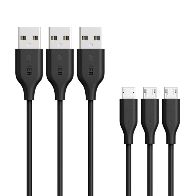 B8132_【3本セット】Anker PowerLine Micro USB ケーブル (0.9m)_1