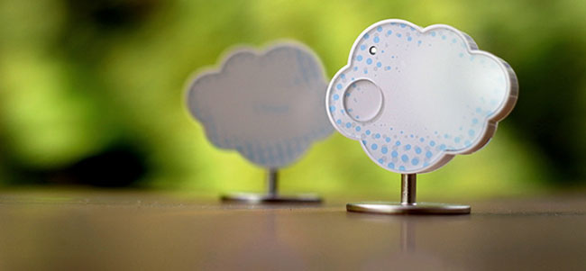 温度や湿度をリアルタイムでチェックできる雲形ガジェット「Climate」