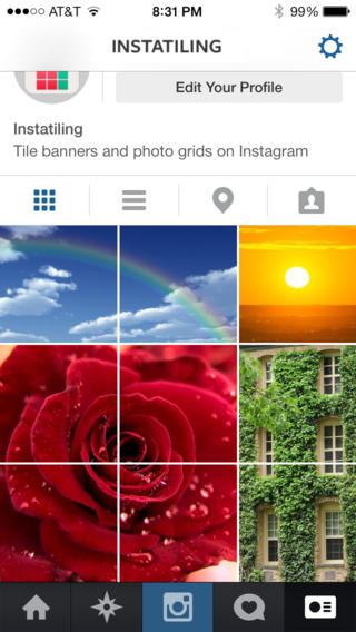 InstaTiling – Tile Banners and Photo Grids on Instagram