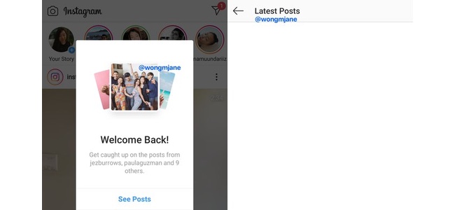 Instagramがタイムライン上にフォローしているユーザーの最新投稿を表示させる機能を開発中
