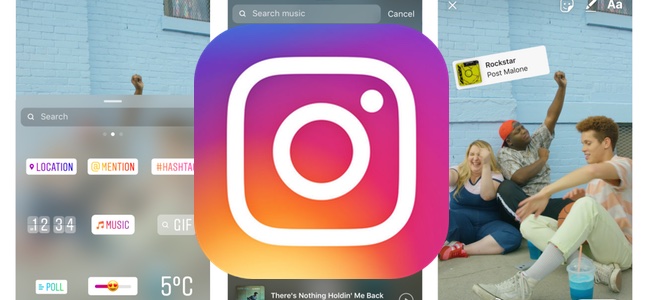 Instagramでストーリーズに好きなBGMを追加して公開できる機能を発表