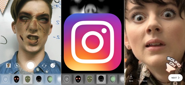 Instagramにサスペンスチックな音楽と共にズームされる新機能「Superzoom」やハロウィーン向けのフェイスメイクができるフィルターが登場