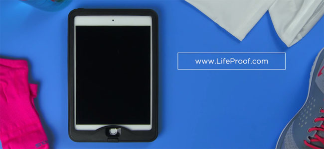 画面に直接触れられる防水、防塵、耐衝撃性のiPad mini用ケース「LIFEPROOF nuud for iPad mini 3」