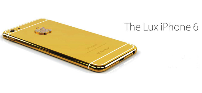 驚愕の価格！24金のゴールドとダイアモンドのリンゴマークを身にまとったiPhone 6が予約受付中