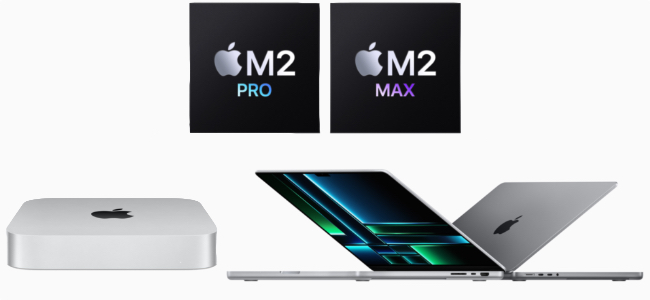 M2 ProおよびM2 Max搭載の「MacBook Pro」と、M2とM2 Proを搭載した「Mac mini」が発表！2月3日発売