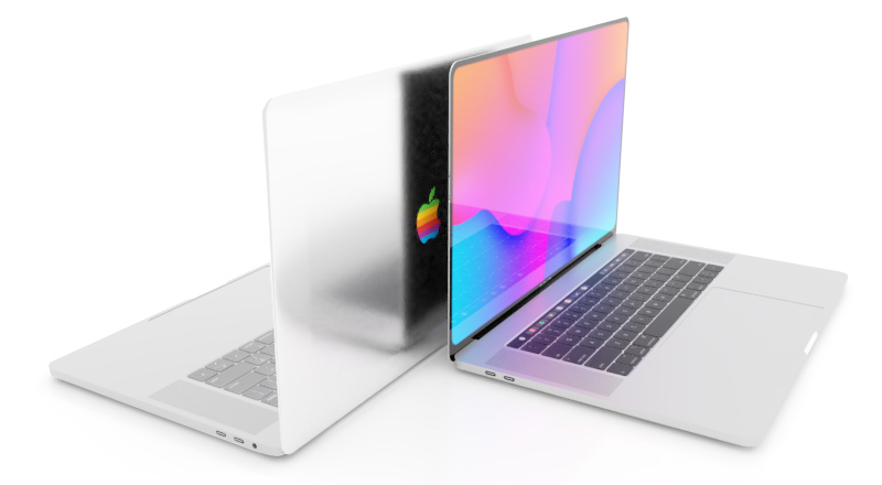 MacBook-rainbow-Apple-logo-concept