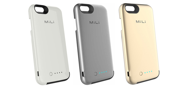 Lightningケーブルを収納し、iPadも充電できるiPhone 6用のバッテリーケース「MiLi Power Spring6」