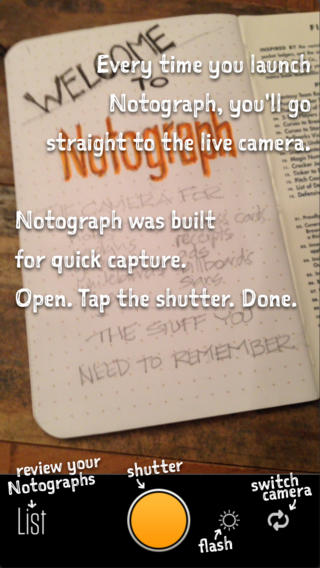 Notograph – the camera for everything else