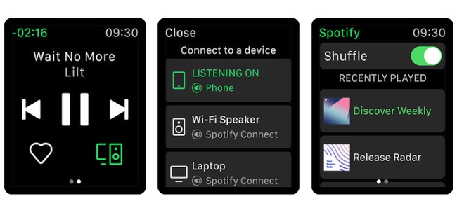 SpotifyアプリがアップデートでApple Watchでの音楽再生に対応！