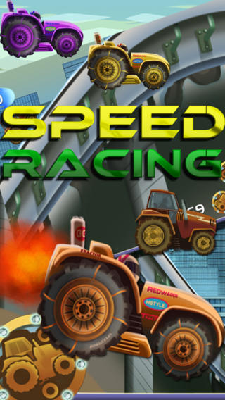 A Street Tractor Speed Race: City Run Racing Game