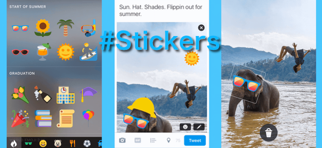 Twitterが公式アプリ内で写真にデコレーションできる機能「ステッカー」を発表。画像加工アプリの手間が省けるかも