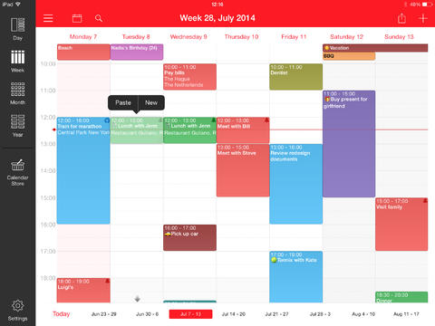 Week Calendar for iPad