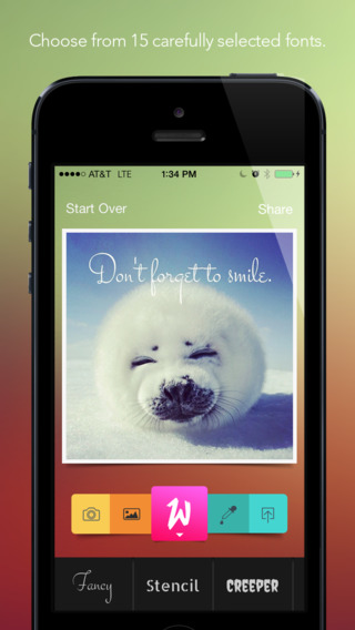 Werds - Quickly add text to pictures