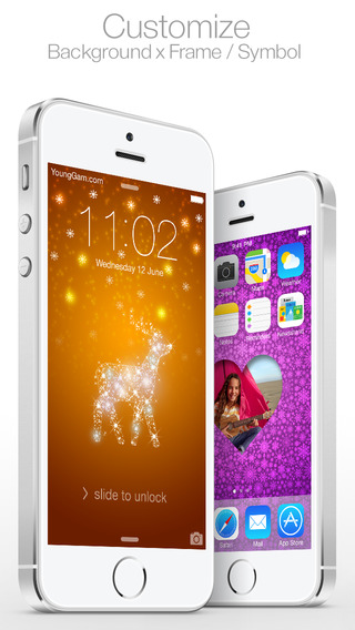 クリスマスの壁紙を作成する : Christmas themes - for Lock screen & Home screen ( New Wallpaper by YoungGam.com )