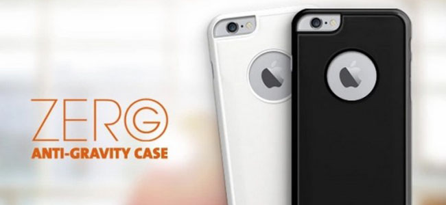 いろんなところにピタッとくっつくiPhoneケース「Zero G」が便利そう