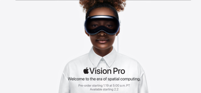 「Apple Vision Pro」が米国で2月2日に発売決定！1月19日から予約も開始