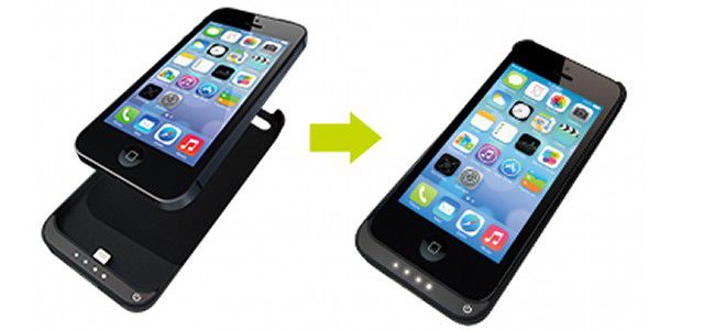 華奢ボディに大容量バッテリー！iPhone 5s/5専用「ウルトラスリムバッテリーケース MB09」でもう充電切れも怖くない！