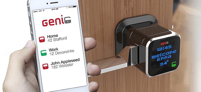 iPhoneで世界のどこからでも自宅のカギが操作できる「Genie Smart Lock」