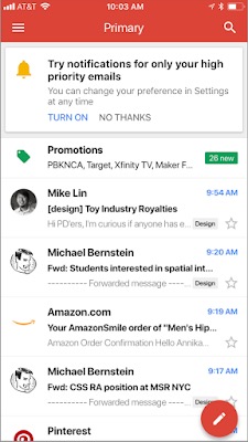 high-priority notifications