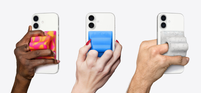 Appleが人間工学にもとづいたグリップアクセサリ「Hikawa Grip & Stand for iPhone(MagSafe対応)」を発売開始