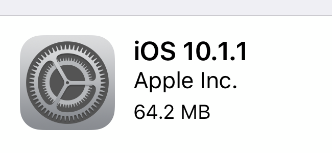 iOS 10.1.1リリース。ヘルスケアデータが見られない問題などを修正
