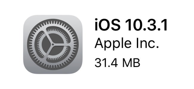 iOS 10.3.1リリース。内容はバグ修正とセキュリティ問題の改善
