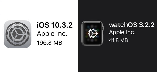 iOS 10.3.2、watchOS 3.2.2アップデート開始。いずれもバグ修正がメインで大きな機能追加・変更は無し
