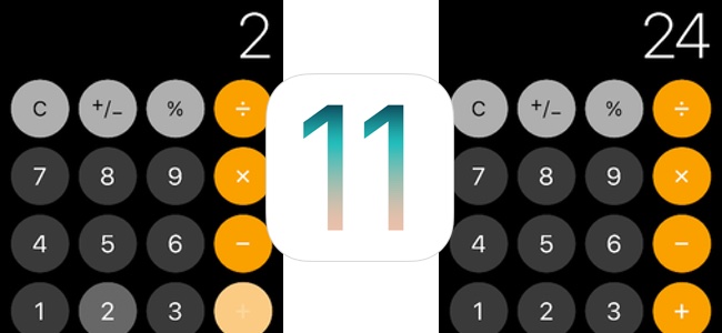 iOS 11の純正計算機アプリで「1+2+3」が「24」になりまともに計算できない問題が発覚。原因は記号タップ時のアニメーションと判定