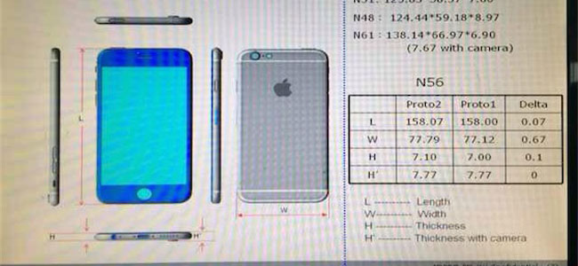 iPhone 6（仮）の詳細な寸法が明らかに！？やっぱりかなりデカいぞ