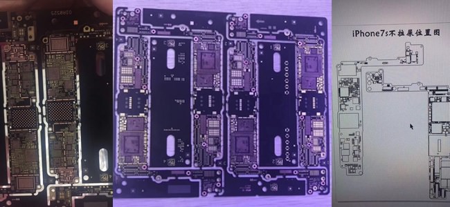 iPhone 7sのロジックボードとされる画像が登場。事前に流出したA11チップの画像と設計も一致
