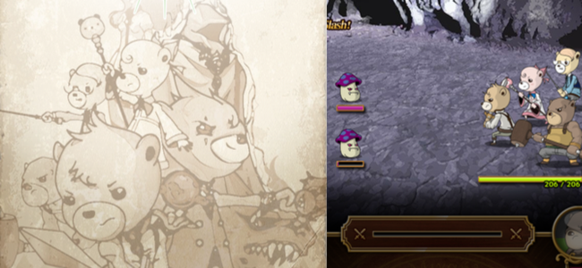 フリックコマンドバトルが熱い！王道でありながらもあたたかいRPG「くまのプレイといにしえの大戦記」