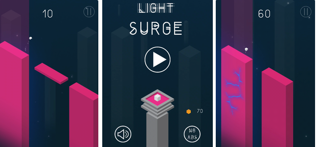 落ちていく瞬間が切ない 距離を見極めてタップするだけのシンプルゲーム Light Surge 面白いアプリ Iphone最新情報ならmeeti ミートアイ