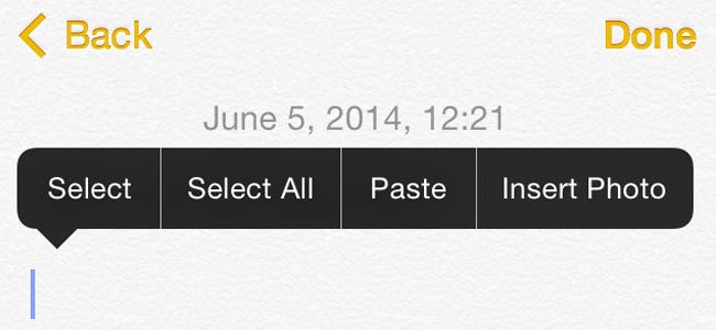 iOS 8の「メモ」は写真挿入が出来るうえに、文字の太字やアンダーラインも可能らしい