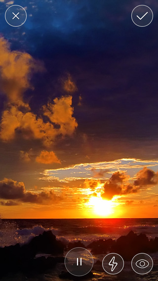 ポーズ機能付きカメラ