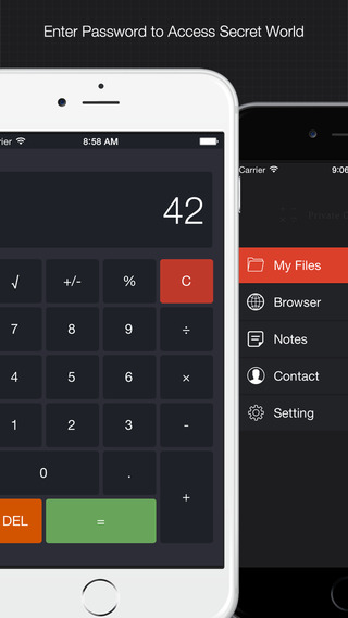 プラベート計算器：ファイルを隠す、ブラウザー、シークレット写真、ビデオ