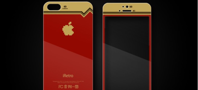 iPhoneがレトロなファミコン風デザインに！細部までなつかしい強化ガラス製フィルム「iRetro-FC」