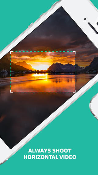 Horizon - Horizontal Full Hd, HD Video Recorder with Real Time Filters, Sharing, Tilt to Zoom