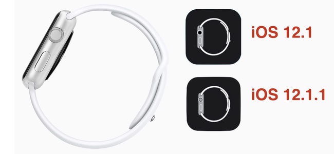 iOSの次回アップデートiOS 12.1.1では「Watch」アプリにアイコンがApple Watch Series 4のデザインに