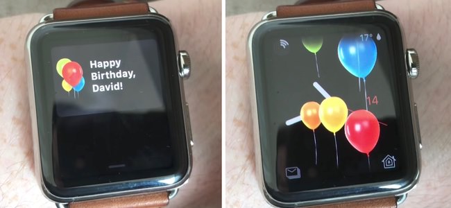 Apple WatchのwatchOS 4では使用者の誕生日にお祝いのメッセージが表示される