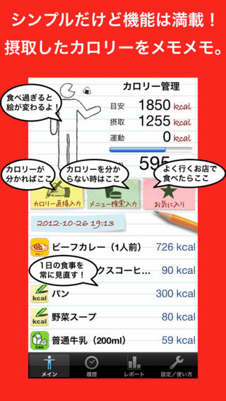 カロリー管理（痩せるアプリ）