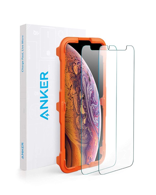 【2枚セット・専用フレーム付属】Anker GlassGuard iPhone XS Max用